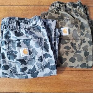 Carhartt Ripstop Duck Camo Shorts Bundle (2) 14 Green|Gray